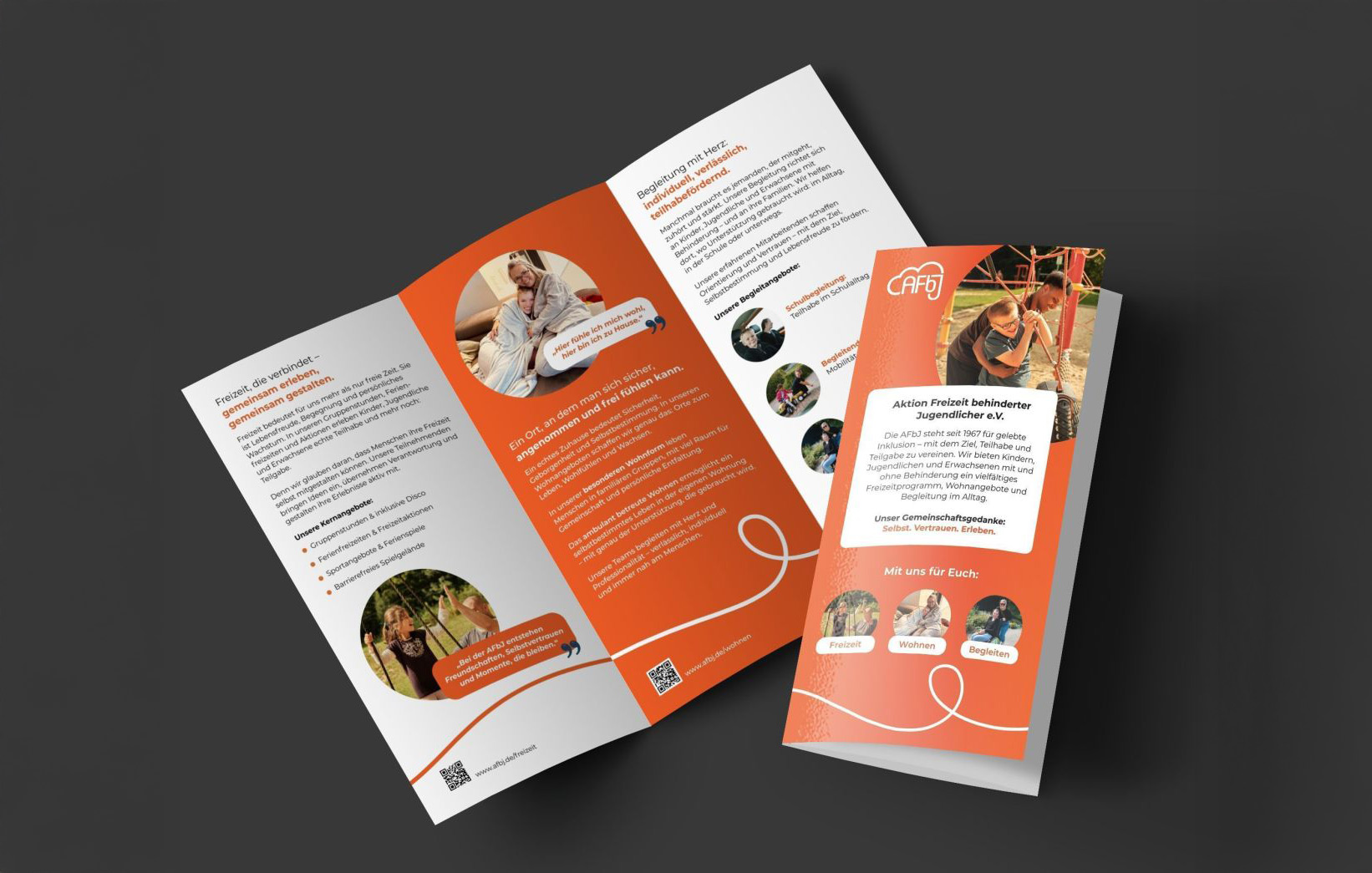 Ein 6-seitiger Flyer der AFbJ.