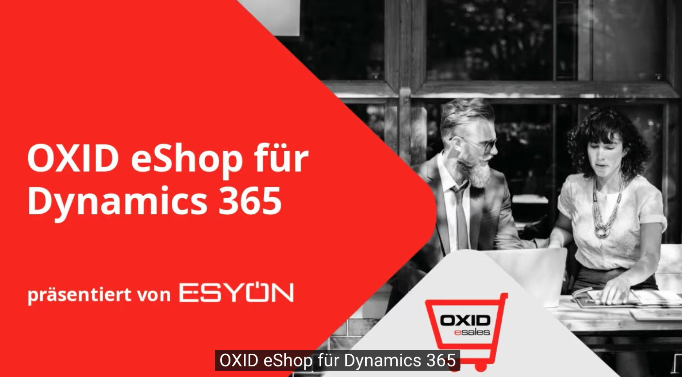 Teaser für Video: OXID eShop Integration für Dynamics 365.